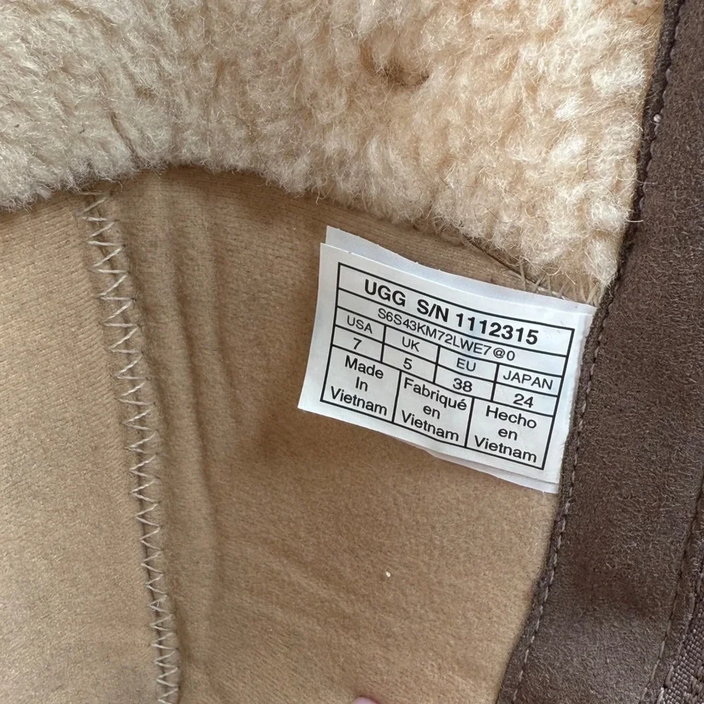 UGG‎ Women's Zarina Tall Suede Brown Waterproof Boots 1112315 Size 7